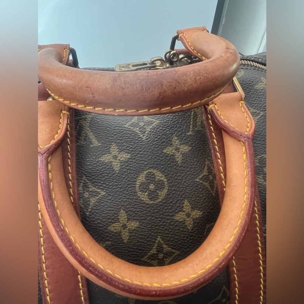 Authentic LOUIS VUITTON keepall 45 travel bag vachetta leather vintage - Picture 7 of 17